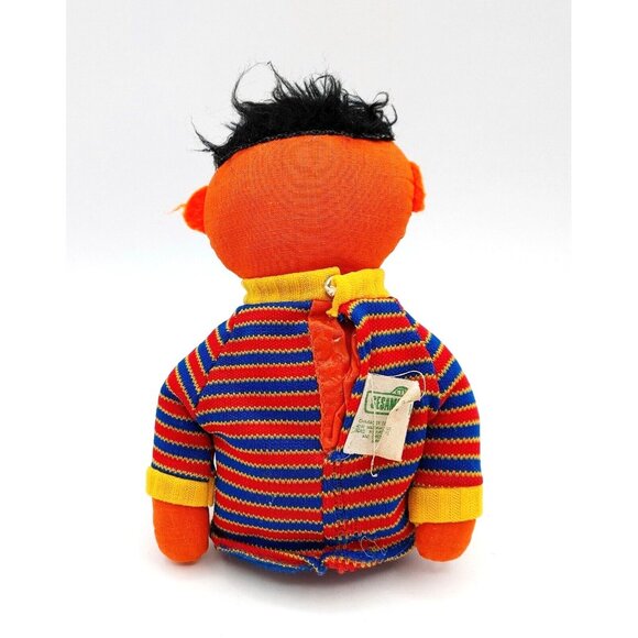Vintage 1970's Knickerbocker Sesame Street Plush Figure Ernie Doll 9” - Picture 3 of 4